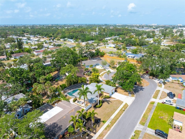 aerial view of residential area