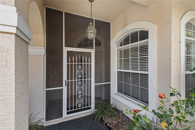 6764 Hickory Hammock Cir, Bradenton, FL 34202 - property entrance featuring stucco siding
