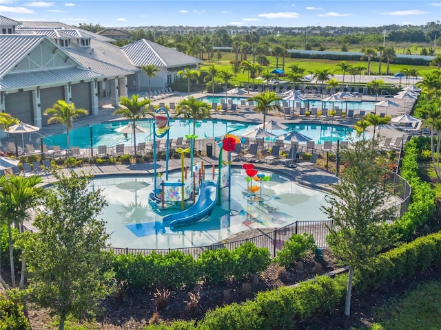 5333 Coral Reef Way, Bradenton, FL 34211 - community pool featuring a water play area and a water slide