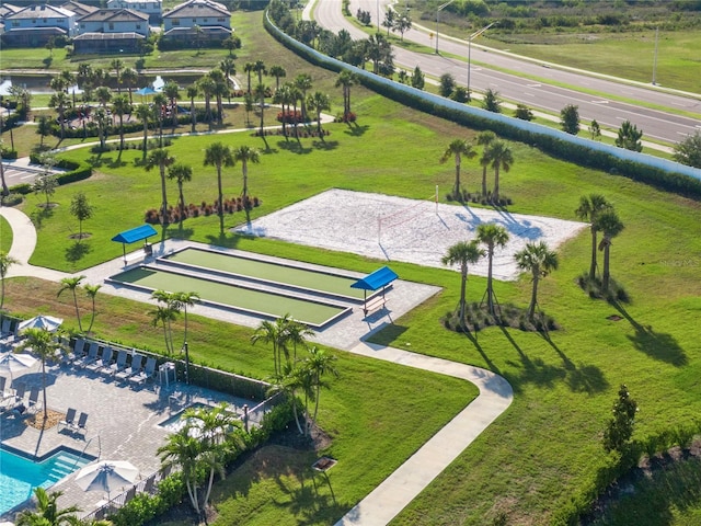 5333 Coral Reef Way, Bradenton, FL 34211 - drone / aerial view of a pool area