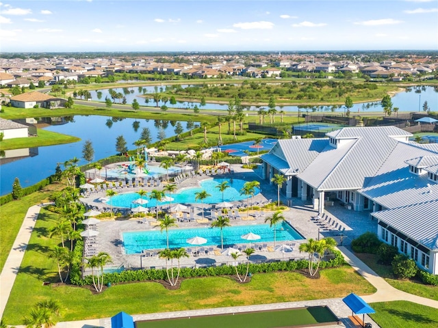 5333 Coral Reef Way, Bradenton, FL 34211 - aerial view of residential area with a nearby body of water