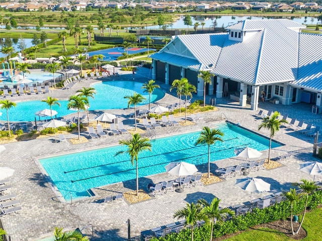 5333 Coral Reef Way, Bradenton, FL 34211 - community pool featuring a patio