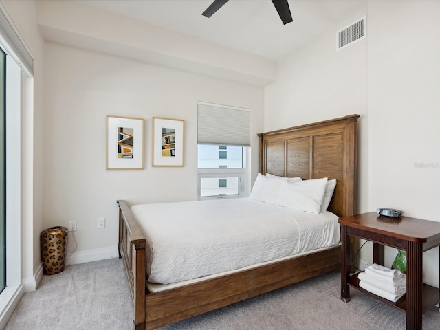 6512 Midnight Pass Rd Unit 303, Sarasota, FL 34242 - bedroom featuring carpet floors, ceiling fan, and baseboards