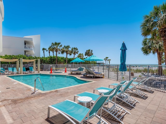 6512 Midnight Pass Rd Unit 303, Sarasota, FL 34242 - community pool with fence and a patio