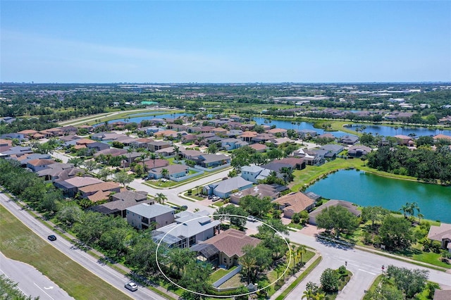 6605 38th Ln E, Sarasota, FL 34243 - aerial view of residential area with a nearby body of water