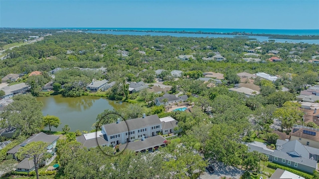 33 Bishops Court Rd Unit 118, Osprey, FL 34229 - aerial view of residential area with a nearby body of water