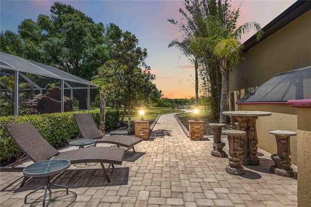 4225 Ulman Ave, North Port, FL 34286 - view of patio / terrace with glass enclosure