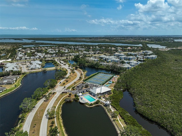 view of property location with a large body of water