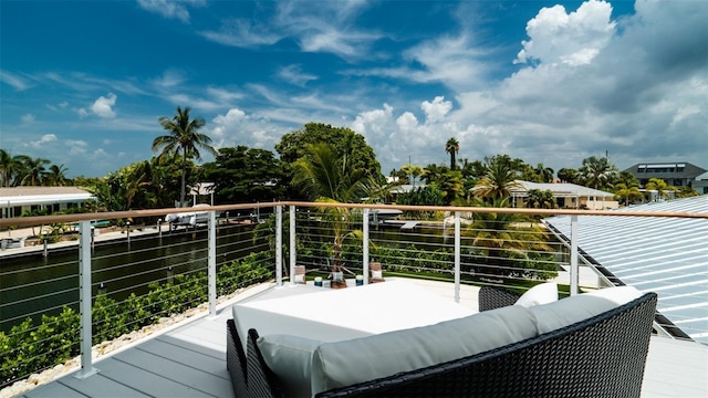 603 Emerald Ln, Holmes Beach, FL 34217 - view of wooden terrace