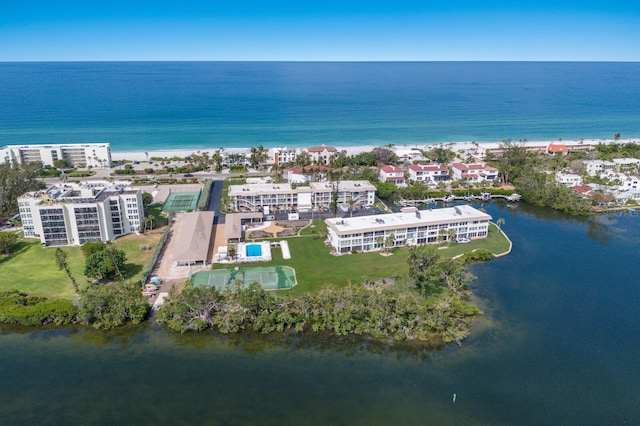 drone / aerial view of a large body of water
