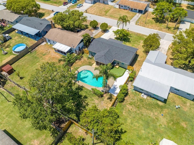219 Vermont Ave, Saint Cloud, FL 34769 - aerial view of residential area featuring a pool