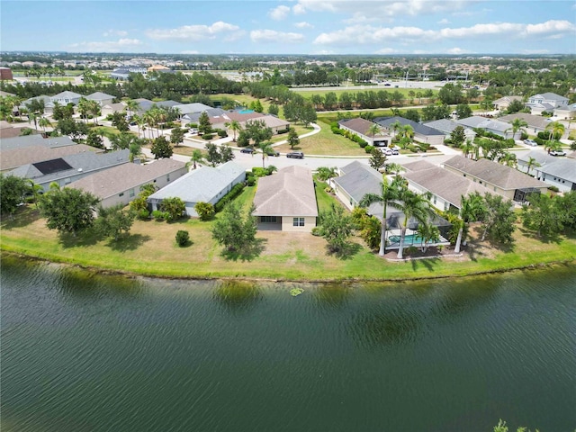 12183 Longview Lake Cir, Bradenton, FL 34211 - aerial perspective of suburban area featuring a nearby body of water