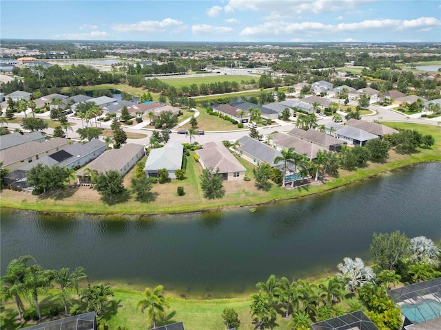 12183 Longview Lake Cir, Bradenton, FL 34211 - aerial perspective of suburban area with a nearby body of water