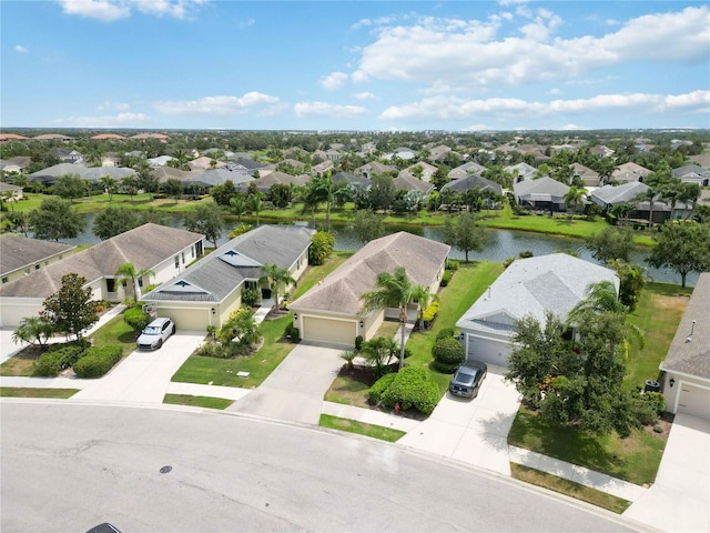 12183 Longview Lake Cir, Bradenton, FL 34211 - aerial perspective of suburban area with a nearby body of water