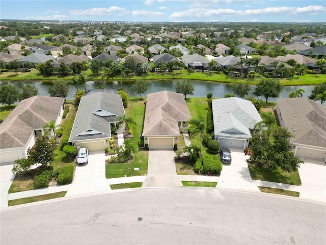 12183 Longview Lake Cir, Bradenton, FL 34211 - aerial perspective of suburban area featuring a large body of water