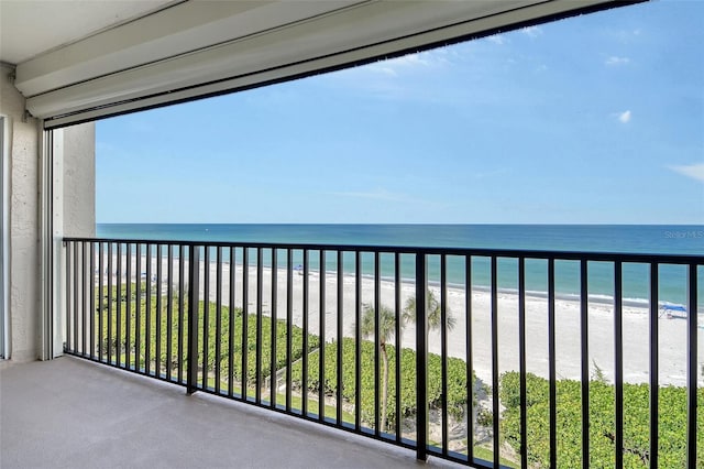 2675 Gulf Of Mexico Dr Unit 404, Longboat Key, FL 34228 - balcony with view of water and beach