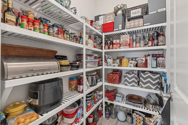 view of pantry