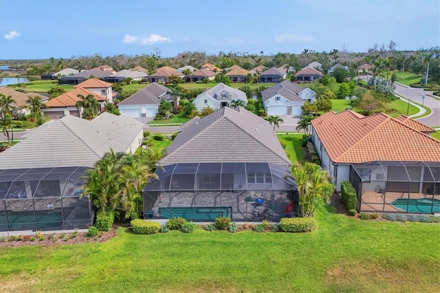 aerial perspective of suburban area