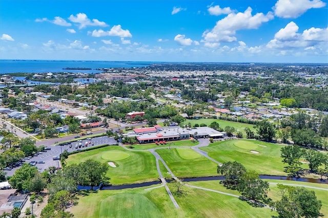 6931 Magellan Way, Sarasota, FL 34243 - bird's eye view of a golf course and a nearby body of water