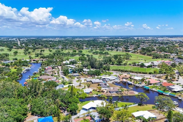 6931 Magellan Way, Sarasota, FL 34243 - aerial view of residential area featuring a large body of water