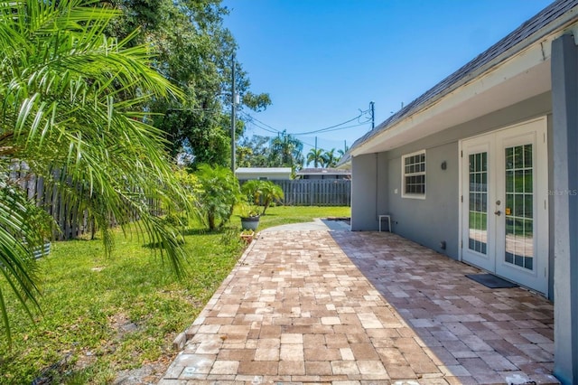 6931 Magellan Way, Sarasota, FL 34243 - view of patio with french doors