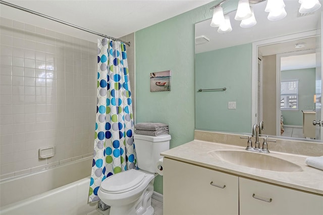 1226 Siesta Bayside Dr Unit 1226C, Sarasota, FL 34242 - bathroom with toilet, shower / tub combo with curtain, and vanity