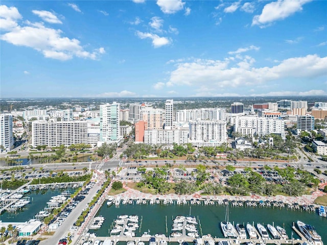 33 S Gulfstream Ave Unit 502, Sarasota, FL 34236 - view of urban area featuring a marina and a large body of water