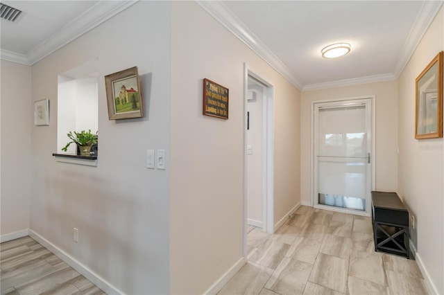 6999 W Country Club Dr N Unit 224, Sarasota, FL 34243 - entryway with crown molding and baseboards