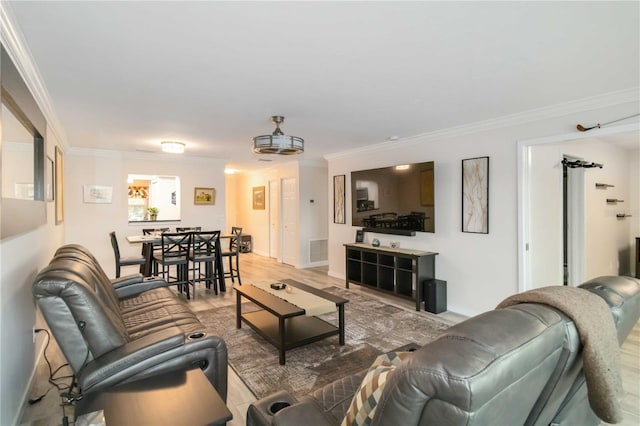 6999 W Country Club Dr N Unit 224, Sarasota, FL 34243 - living area with ornamental molding and wood finished floors