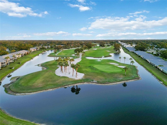 6999 W Country Club Dr N Unit 224, Sarasota, FL 34243 - aerial view of a golf club, a nearby body of water, and a tree filled landscape