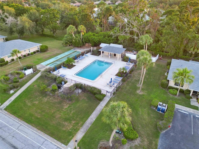 6999 W Country Club Dr N Unit 224, Sarasota, FL 34243 - aerial view of a pool