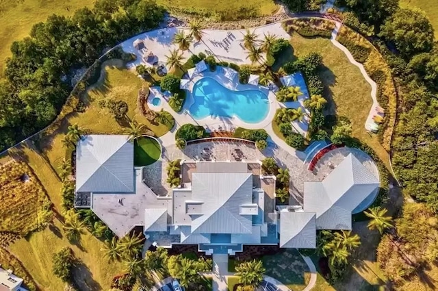 311 Compass Point Dr Unit 101, Bradenton, FL 34209 - bird's eye view of a pool area