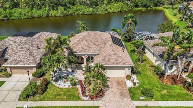 10523 Old Grove Cir, Bradenton, FL 34212 - view from above of property with a large body of water