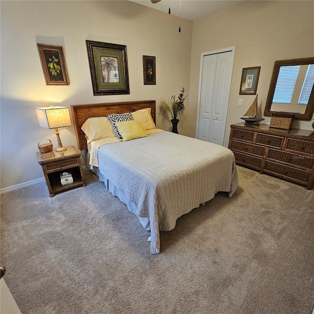 8110 Villa Grande Ct, Sarasota, FL 34243 - carpeted bedroom with a closet and baseboards