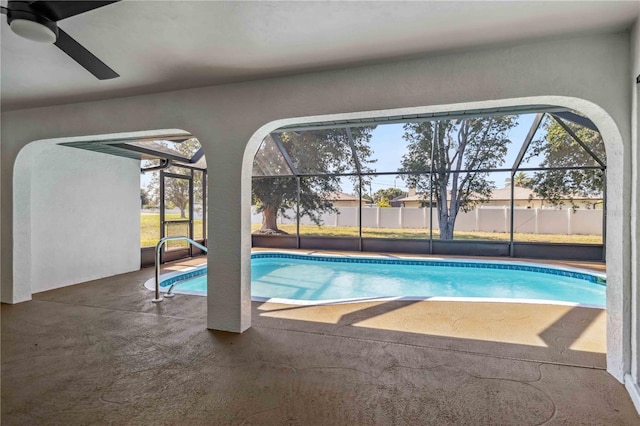 3239 Daytona Dr, Punta Gorda, FL 33983 - view of pool with a lanai and a patio area