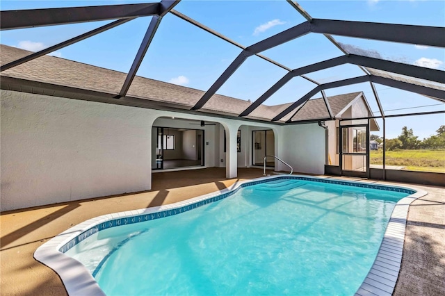 3239 Daytona Dr, Punta Gorda, FL 33983 - outdoor pool featuring a patio and a lanai