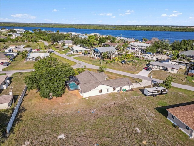 3239 Daytona Dr, Punta Gorda, FL 33983 - aerial view of residential area featuring a nearby body of water