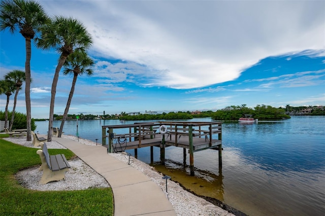 1350 N Portofino Dr Unit 208, Sarasota, FL 34242 - dock with a water view