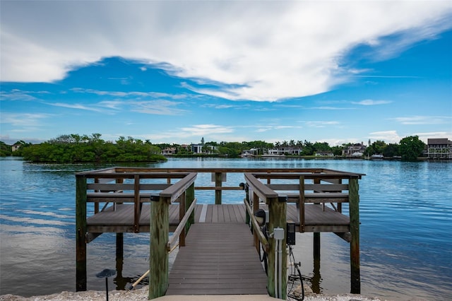 1350 N Portofino Dr Unit 208, Sarasota, FL 34242 - dock area featuring a water view