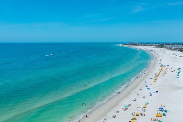 1350 N Portofino Dr Unit 208, Sarasota, FL 34242 - water view featuring nearby beach