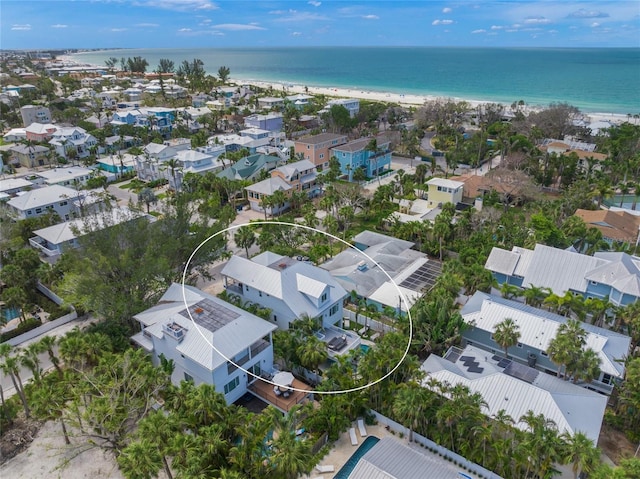 120 White Ave, Anna Maria, FL 34216 - aerial view of residential area with extended coastline
