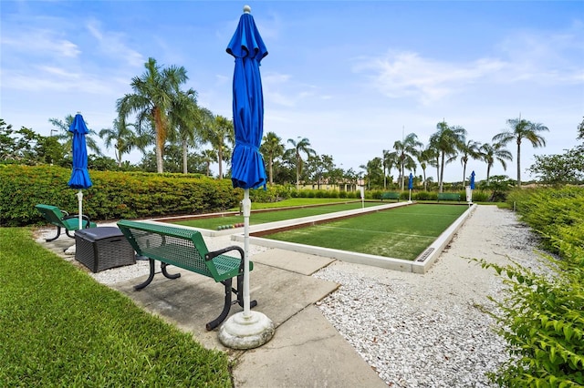 8118 Stirling Falls Cir, Sarasota, FL 34243 - view of home's community with a bocce ball area