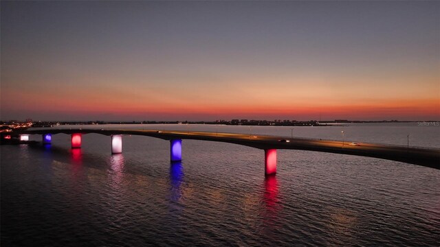 420 Golden Gate Pt Unit 200A, Sarasota, FL 34236 - water view with a notable bridge