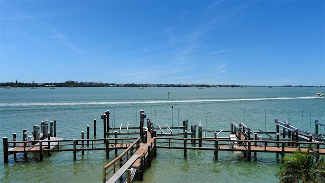 420 Golden Gate Pt Unit 200A, Sarasota, FL 34236 - dock featuring a water view