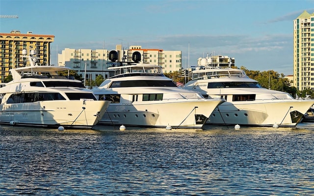 420 Golden Gate Pt Unit 200A, Sarasota, FL 34236 - water view featuring nearby urban area