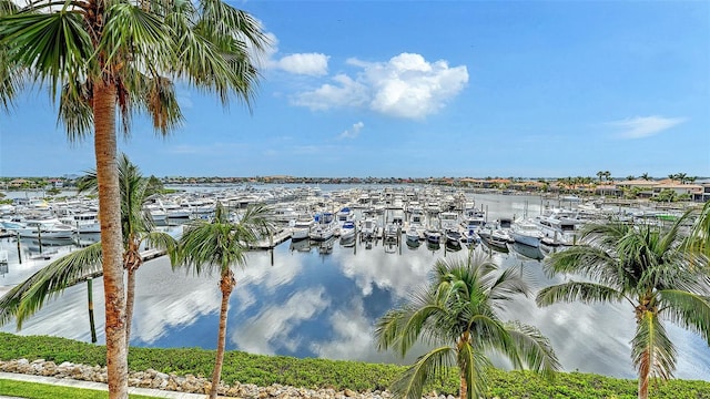 606 Riviera Dunes Way Unit 306, Palmetto, FL 34221 - water view with numerous boat docks