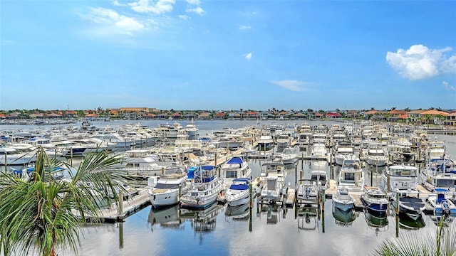 606 Riviera Dunes Way Unit 306, Palmetto, FL 34221 - water view with a boat dock and a marina