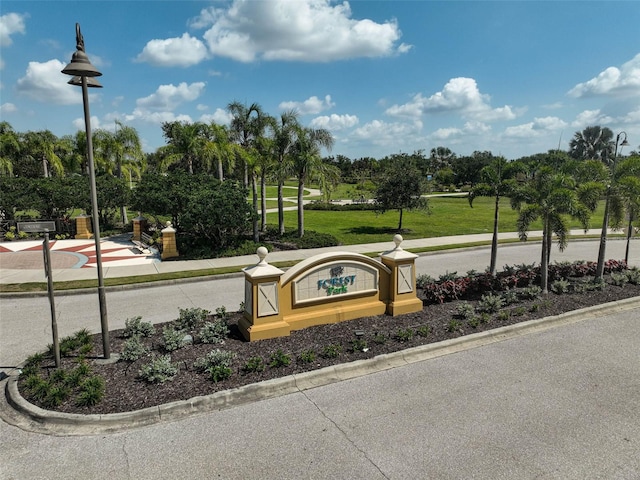 12149 Forest Park Cir, Bradenton, FL 34211 - community / neighborhood sign with a lawn