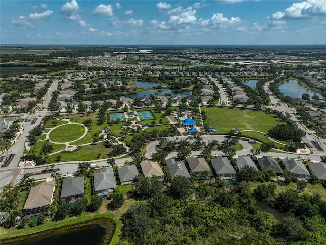 12149 Forest Park Cir, Bradenton, FL 34211 - aerial view of property and surrounding area with a large body of water and nearby suburban area