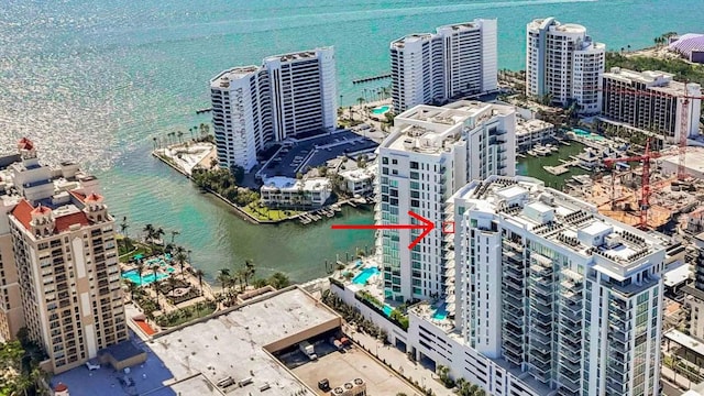 301 Quay Commons Unit 1711, Sarasota, FL 34236 - aerial view of a nearby body of water